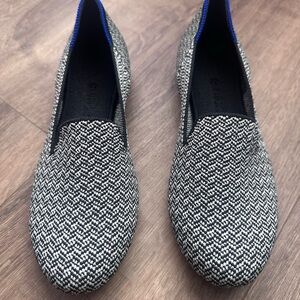 Rothy's Black and White Loafers